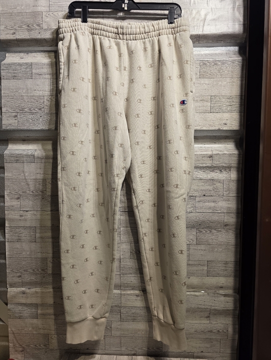 Champion Other - Champion Cream Allover Logo Jogger Sweatpants